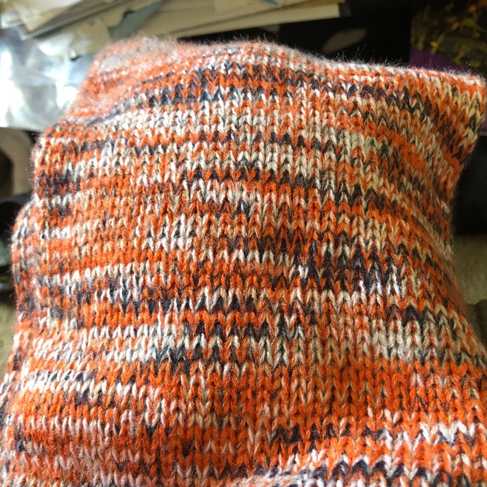 Detroit Tigers Orange Knit scarf with Embroidered D Logo